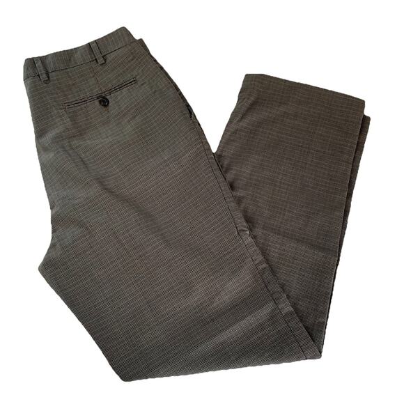 Lauren Ralph Lauren Men's 100% Wool Dress Pants 36x32 Brown/Tan Patterned - Picture 1 of 16